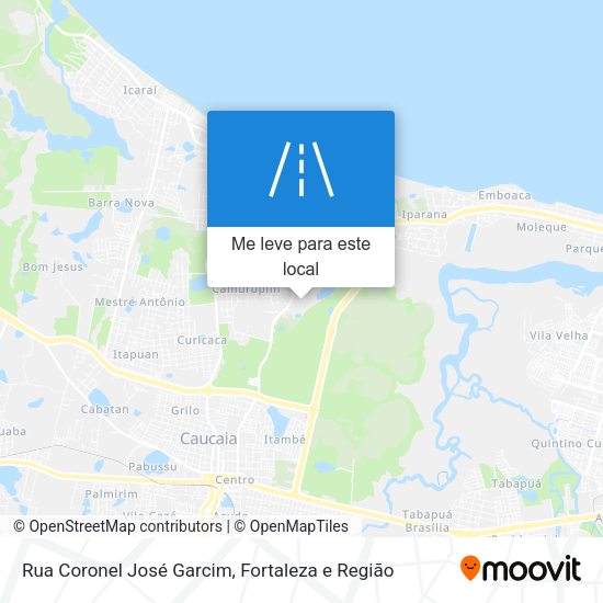 Rua Coronel José Garcim mapa