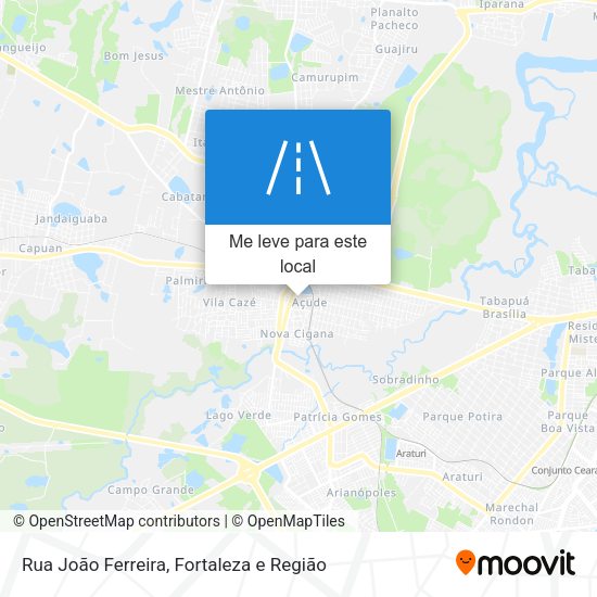 Rua João Ferreira mapa