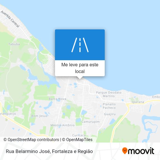 Rua Belarmino José mapa
