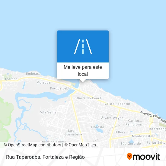 Rua Taperoaba mapa