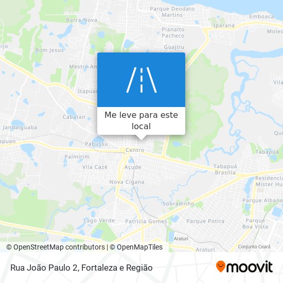 Rua João Paulo 2 mapa