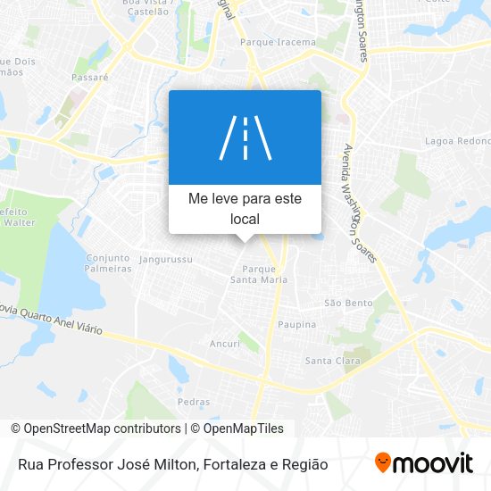 Rua Professor José Milton mapa