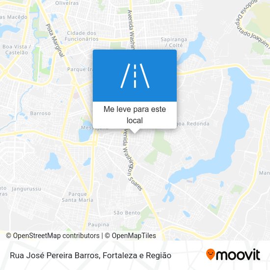 Rua José Pereira Barros mapa