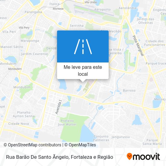 Rua Barão De Santo Ãngelo mapa