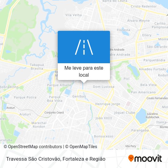 Travessa São Cristovão mapa