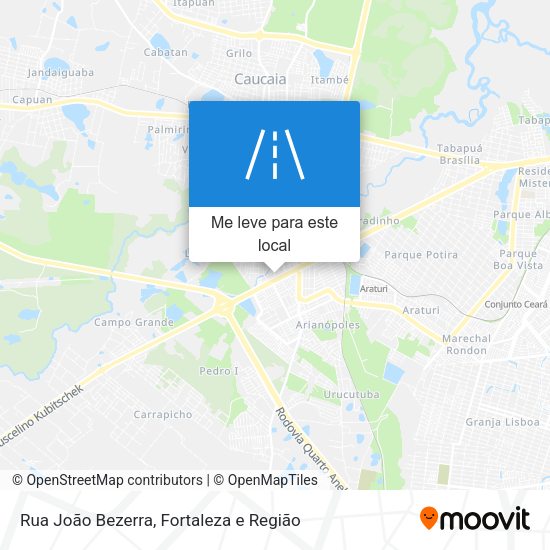Rua João Bezerra mapa