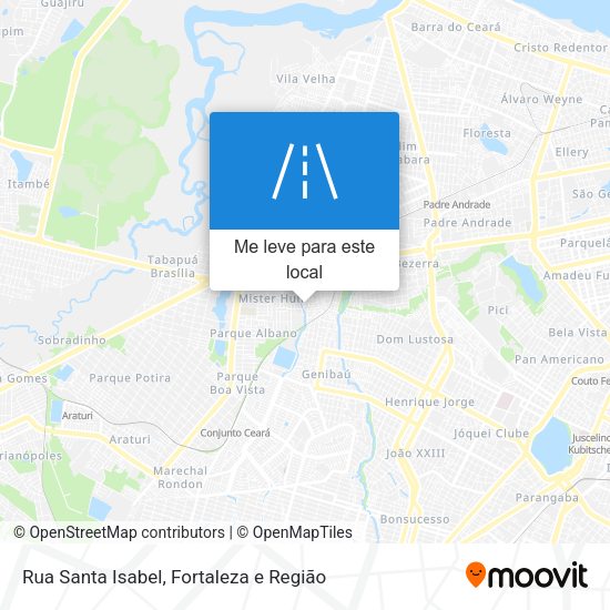 Rua Santa Isabel mapa