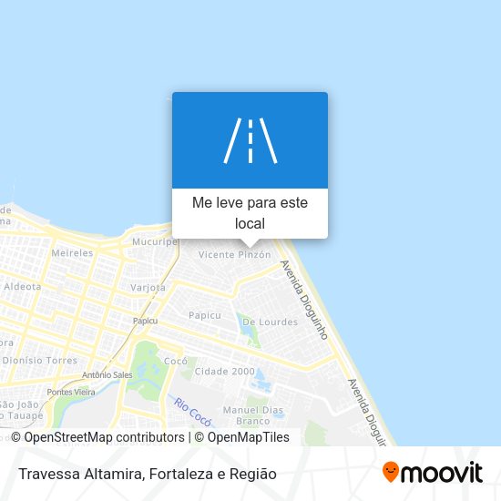 Travessa Altamira mapa