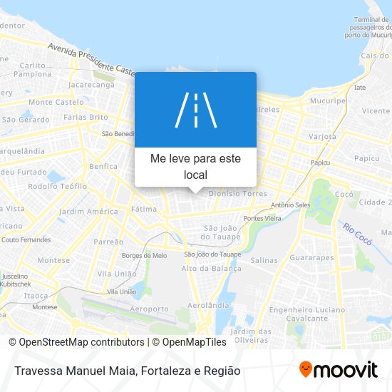 Travessa Manuel Maia mapa