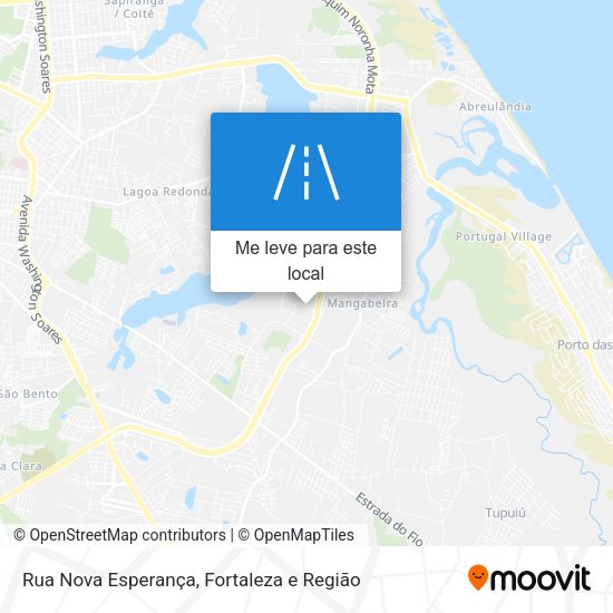 Rua Nova Esperança mapa