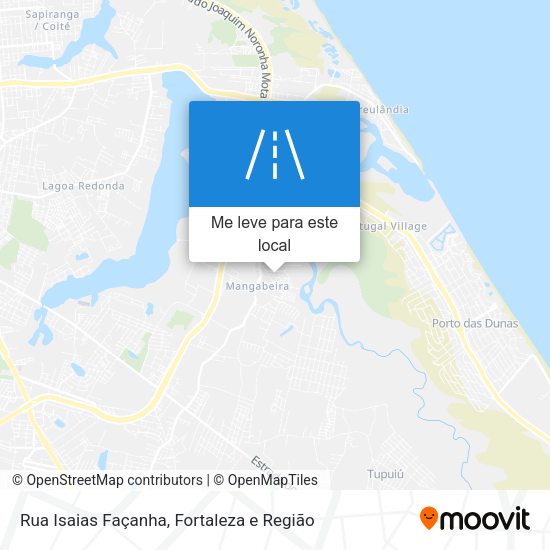Rua Isaias Façanha mapa