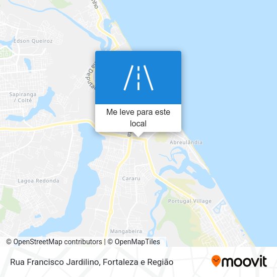 Rua Francisco Jardilino mapa