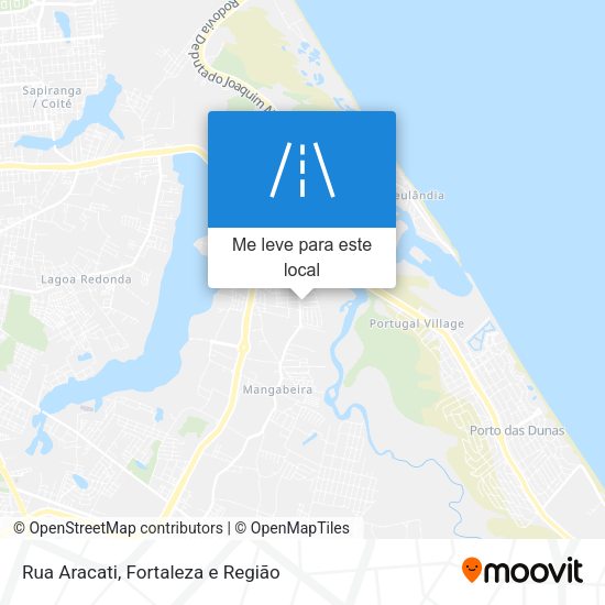 Rua Aracati mapa