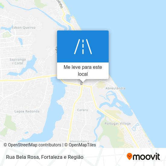 Rua Bela Rosa mapa