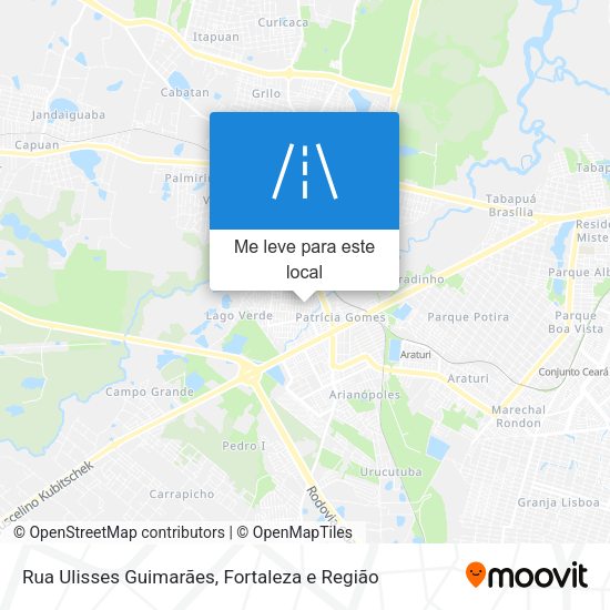 Rua Ulisses Guimarães mapa