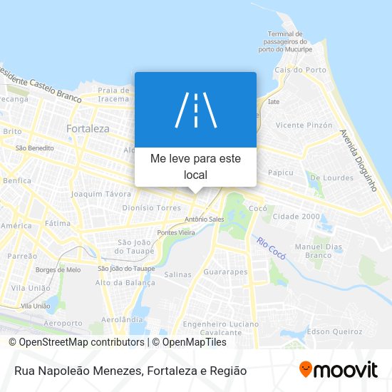 Rua Napoleão Menezes mapa