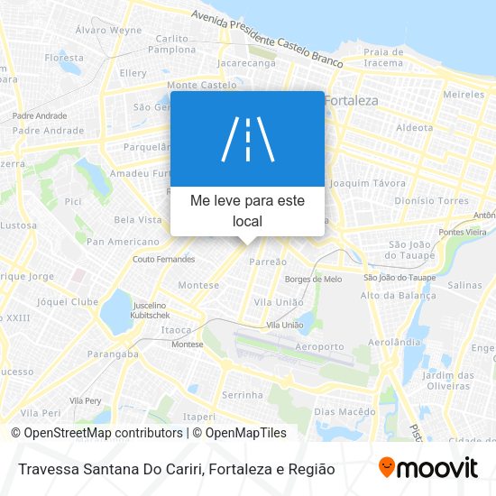 Travessa Santana Do Cariri mapa