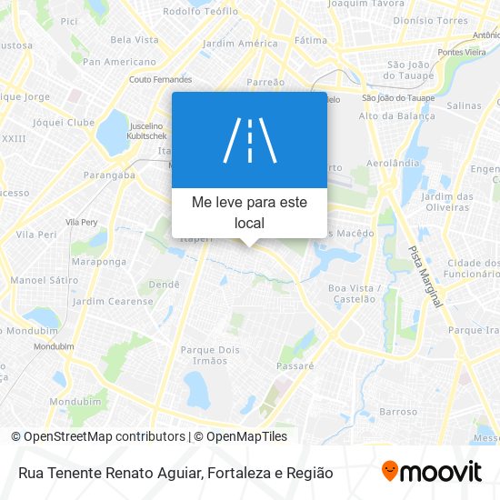 Rua Tenente Renato Aguiar mapa