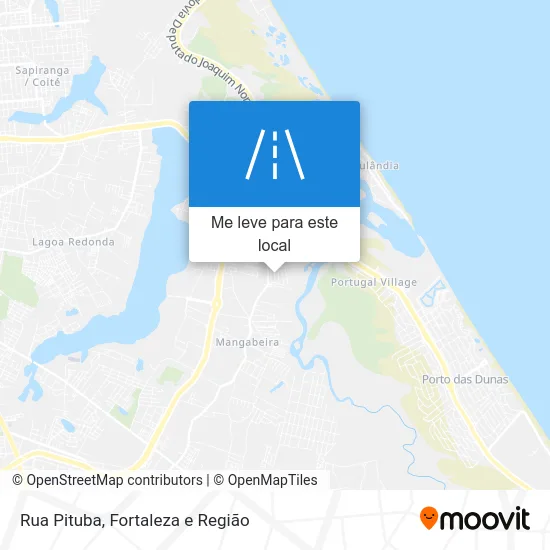Rua Pituba mapa