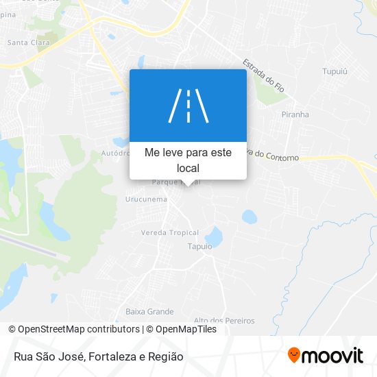 Rua São José mapa