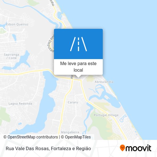 Rua Vale Das Rosas mapa