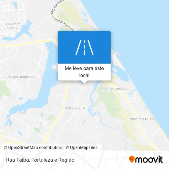 Rua Taíba mapa