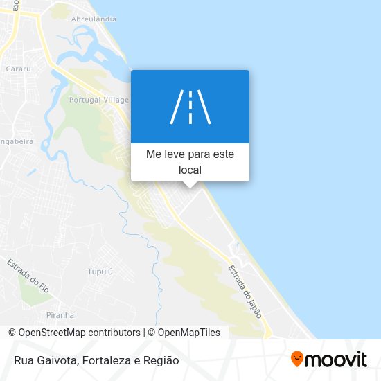 Rua Gaivota mapa