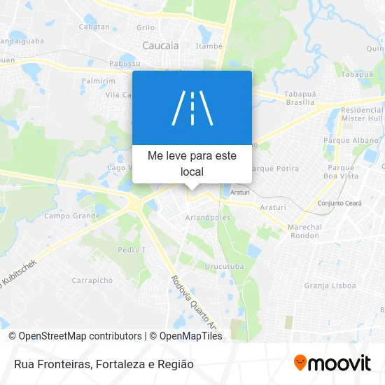 Rua Fronteiras mapa