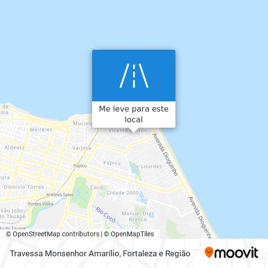 Travessa Monsenhor Amarílio mapa