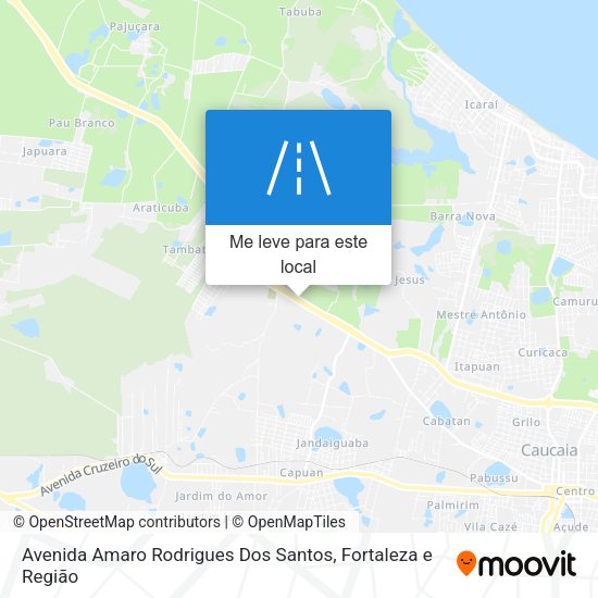 Avenida Amaro Rodrigues Dos Santos mapa