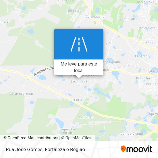 Rua José Gomes mapa