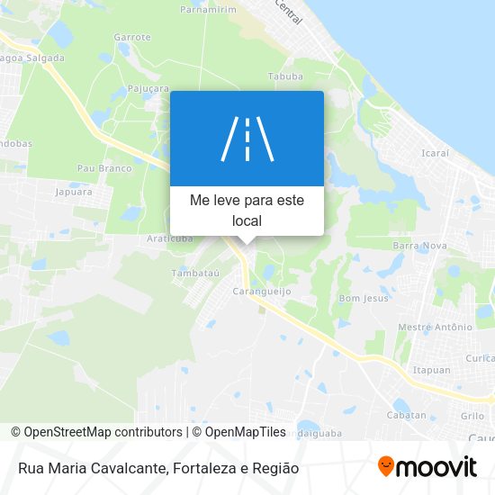 Rua Maria Cavalcante mapa