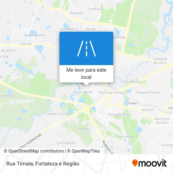 Rua Timaia mapa