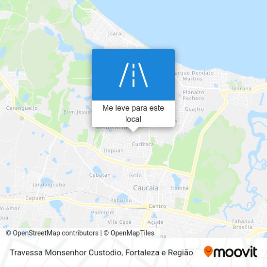 Travessa Monsenhor Custodio mapa