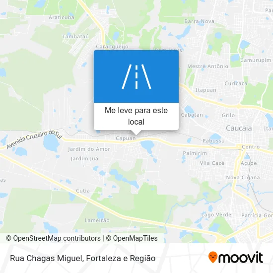 Rua Chagas Miguel mapa