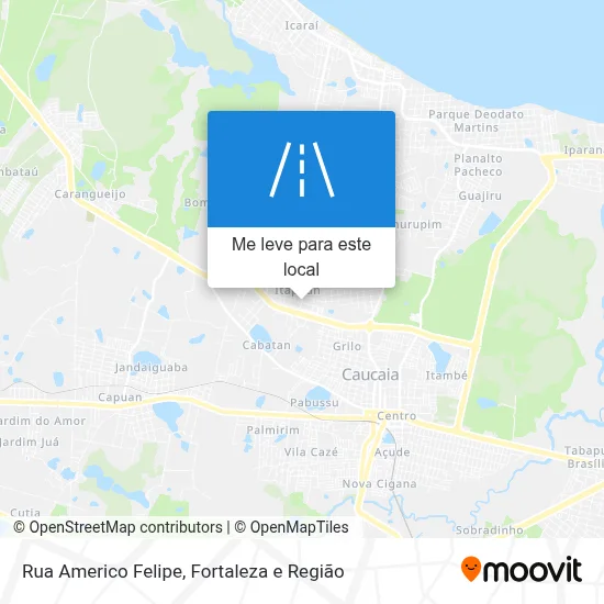 Rua Americo Felipe mapa