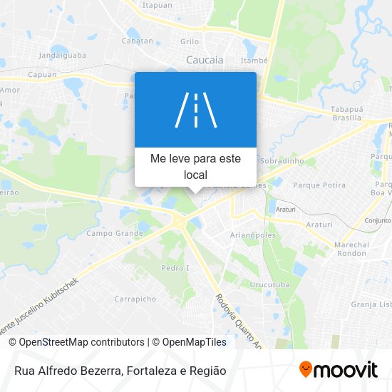 Rua Alfredo Bezerra mapa