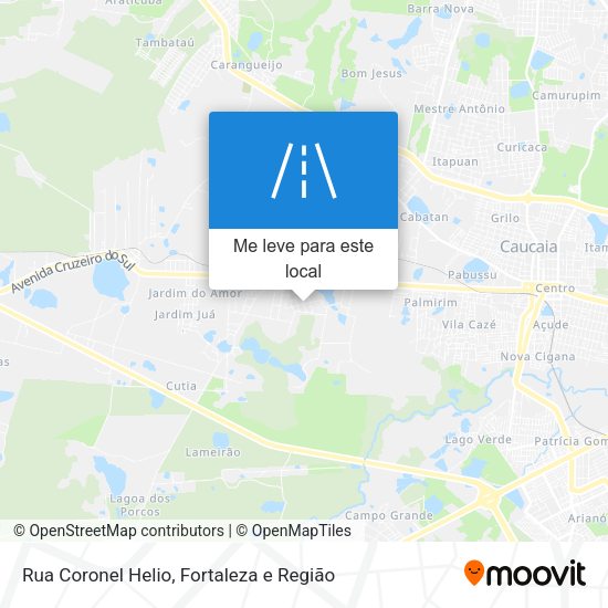 Rua Coronel Helio mapa