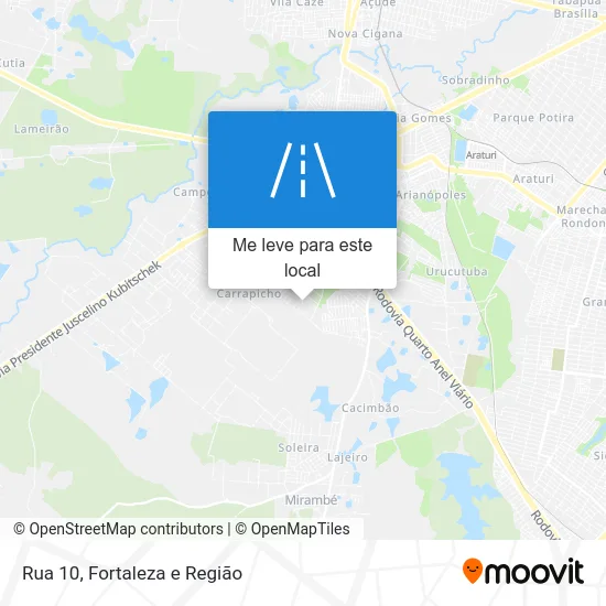 Rua 10 mapa