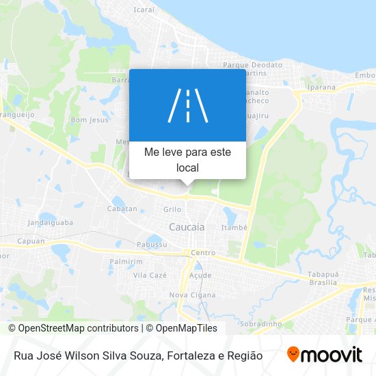 Rua José Wilson Silva Souza mapa