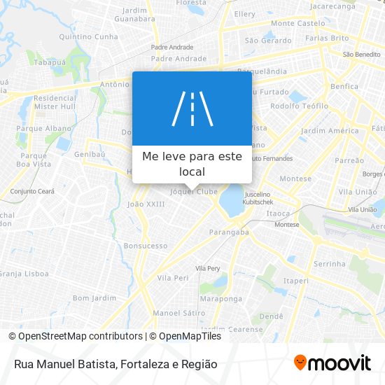 Rua Manuel Batista mapa