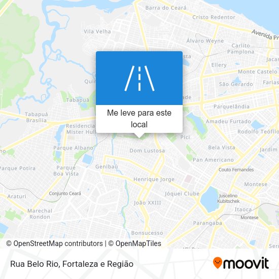 Rua Belo Rio mapa