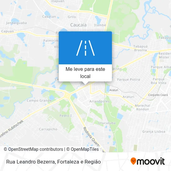 Rua Leandro Bezerra mapa