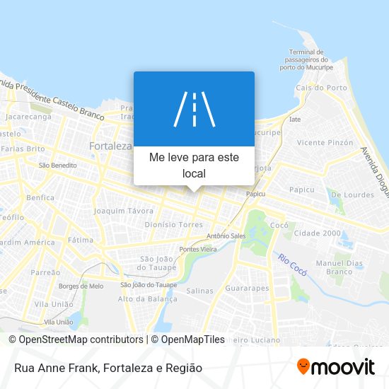 Rua Anne Frank mapa