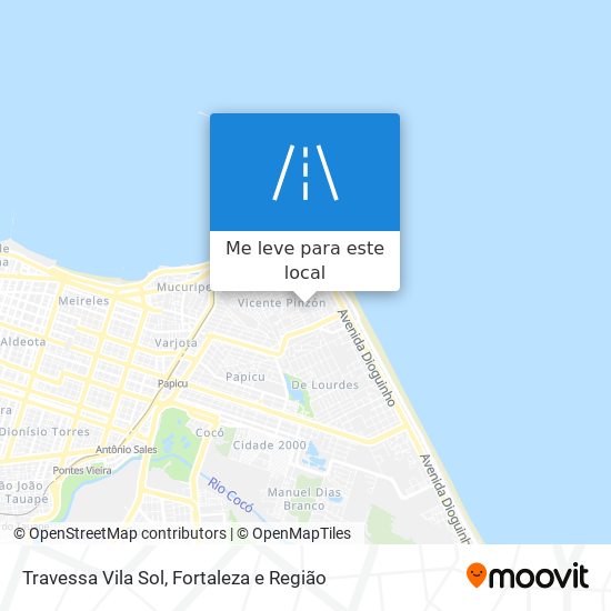 Travessa Vila Sol mapa