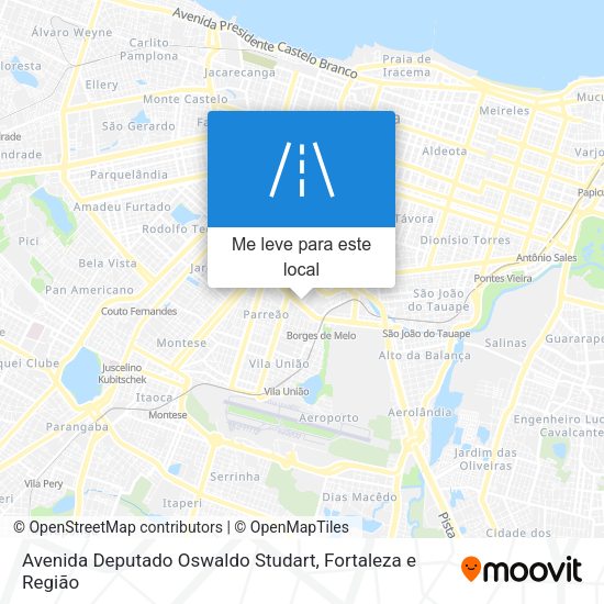 Avenida Deputado Oswaldo Studart mapa