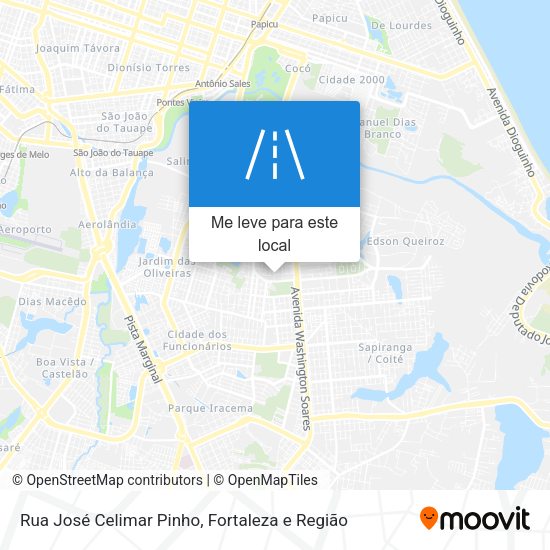 Rua José Celimar Pinho mapa