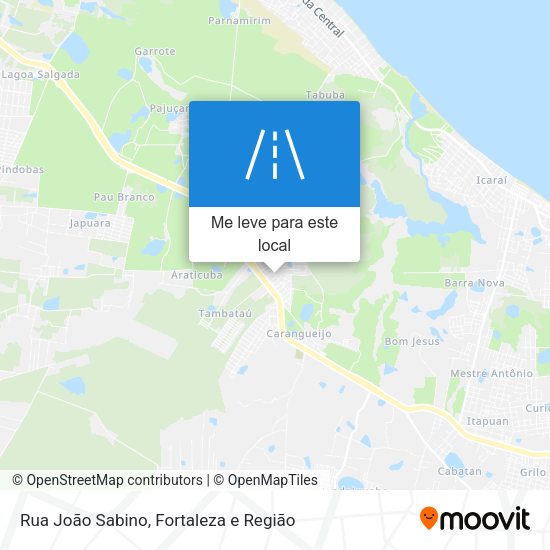 Rua João Sabino mapa