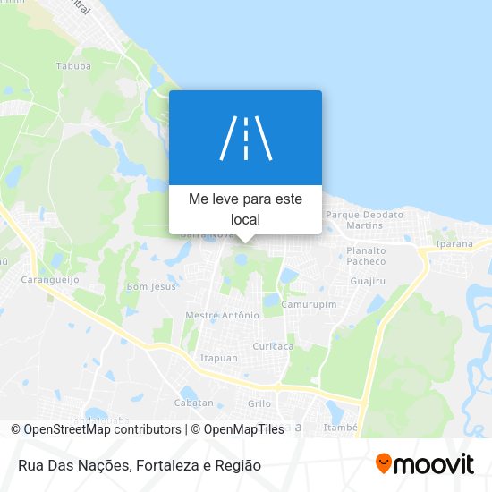 Rua Das Nações mapa