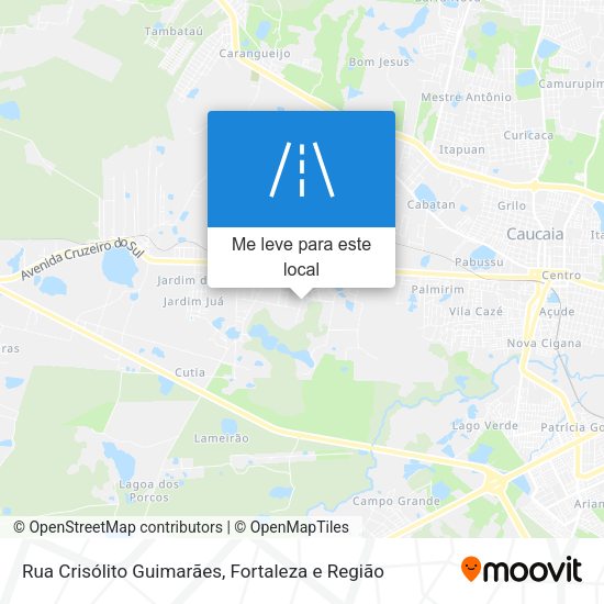 Rua Crisólito Guimarães mapa